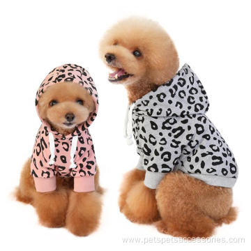 Designers Luxury Cozy Leopard Winter Dog Clothes Clothing